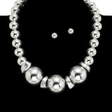 109337, BOLD BALL PEARL BEADED NECKLACE