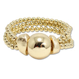 109340, BOLD BALL PEARL STRETCH BRACELET