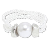109340, BOLD BALL PEARL STRETCH BRACELET