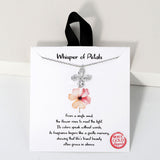 109352, WHISPER OF PETALS CUBIC ZIRCONIA FLOWER PENDANT NECKLACE