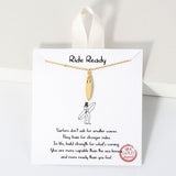 109354, RIDE READY DAINTY SURFBOARD PENDANT NECKLACE