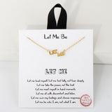 109358, LET ME BE LET ME WORD DAINTY NECKLACE