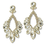 109382, OVERSIZED GLAMOROUS RHINESTONE EVENING EARRING