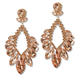 109382, OVERSIZED GLAMOROUS RHINESTONE EVENING EARRING