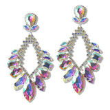 109382, OVERSIZED GLAMOROUS RHINESTONE EVENING EARRING