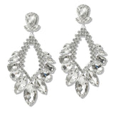 109382, OVERSIZED GLAMOROUS RHINESTONE EVENING EARRING