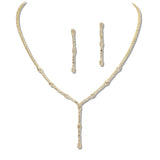 109384, CUBIC ZIRCONIA ACCENT CRYSTAL RHINESTONE NECKLACE