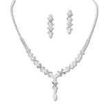 109388, CUBIC ZIRCONIA ACCENT CRYSTAL RHINESTONE NECKLACE