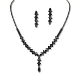 109388, CUBIC ZIRCONIA ACCENT CRYSTAL RHINESTONE NECKLACE