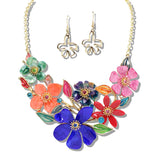109390, FLOWER VINE CELLULOID ACETATE NECKLACE