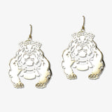 109397, GAME DAY BULLDOG CUTOUT DANGLE EARRING