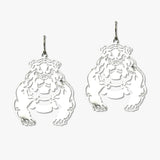 109397, GAME DAY BULLDOG CUTOUT DANGLE EARRING