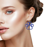 109400, GAME DAY GLITTER PAW PRINT DANGLE EARRING