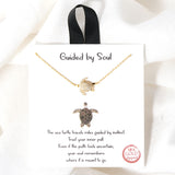 109436, GUIDED BY SOUL SEA TURTLE CUBIC ZIRCONIA PENDANT NECKLACE