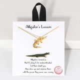 109437, ALLIGATORS LESSON ALLIGATOR PENDANT NECKLACE