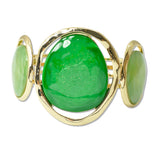 109443, GEOMETRIC CELLULOID ACETATE ACCENT HAMMERED BANGLE BRACELET