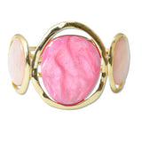 109443, GEOMETRIC CELLULOID ACETATE ACCENT HAMMERED BANGLE BRACELET