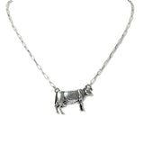 109472, WESTERN FARM ANIMAL COW PENDANT NECKLACE