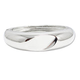 109524, OVAL CUT ACCENT METAL OPEN BANGLE BRACELET
