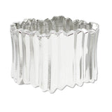 109525, GEOMETRIC ZIGZAG TEXTURED METAL OPEN BANGLE BRACELET