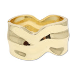 109528, BOLD WIDE METAL OPEN BANGLE BRACELET