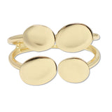 109534, OVAL ACCENT METAL OPEN BANGLE BRACELET