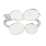 109534, OVAL ACCENT METAL OPEN BANGLE BRACELET