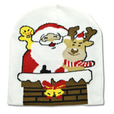 109546, SANTA REINDEER CHRISTMAS HOLIDAY BEANIE HAT
