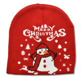 109547, MERRY CHRISTMAS SNOWMAN HOLIDAY BEANIE HAT