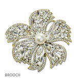 Bold Flower Rhinestone Brooch PIN - view 5