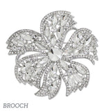 Bold Flower Rhinestone Brooch PIN - view 2