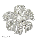 Bold Flower Rhinestone Brooch PIN - view 6