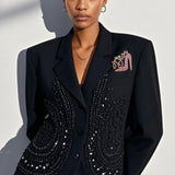 109555, SORORITY DIVA HIGH HEEL SHOE RHINESTONE BROOCH PIN