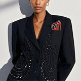 109555, DIVA HIGH HEEL SHOE RHINESTONE BROOCH PIN