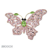 109559, SORORITY BUTTERFLY RHINESTONE BROOCH PIN