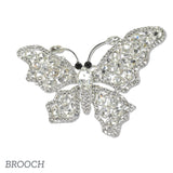 109559, BUTTERFLY RHINESTONE BROOCH PIN