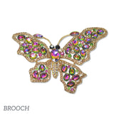 109559, BUTTERFLY RHINESTONE BROOCH PIN