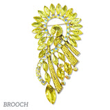 109561, OVERSIZED FLORAL RHINESTONE BROOCH PIN