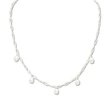 109565, FRESHWATER PEARL CHARM CHAIN NECKLACE