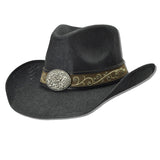 109572, WESTERN FILIGREE ACCENT LEATHER BAND TRIM COWBOY HAT
