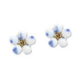 109579, FLORAL CERAMIC PORCELAIN BEADED STUD EARRING