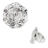 109595, WAVY DISC HAMMERED TEXTURED STRETCH RING