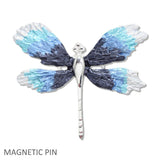 109620, DRAGONFLY ENAMEL MAGNETIC PIN BROOCH