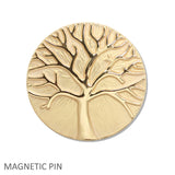 109622, TREE OF LIFE ENAMEL MAGNETIC PIN BROOCH