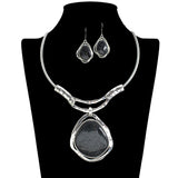 109631, GEOMETRIC ACCENT STATEMENT CHOKER NECKLACE