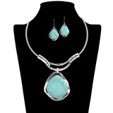 109631, GEOMETRIC ACCENT STATEMENT CHOKER NECKLACE