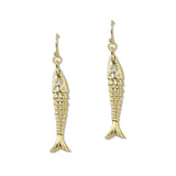 109642, OCEAN SEA LIFE FISH DANGLE EARRING