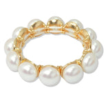109652, SIMPLE ELEGANT PEARL STRETCH BRACELET