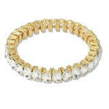 109654, OVAL RHINESTONE ACCENT STRETCH BRACELET