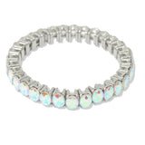 109654, OVAL RHINESTONE ACCENT STRETCH BRACELET